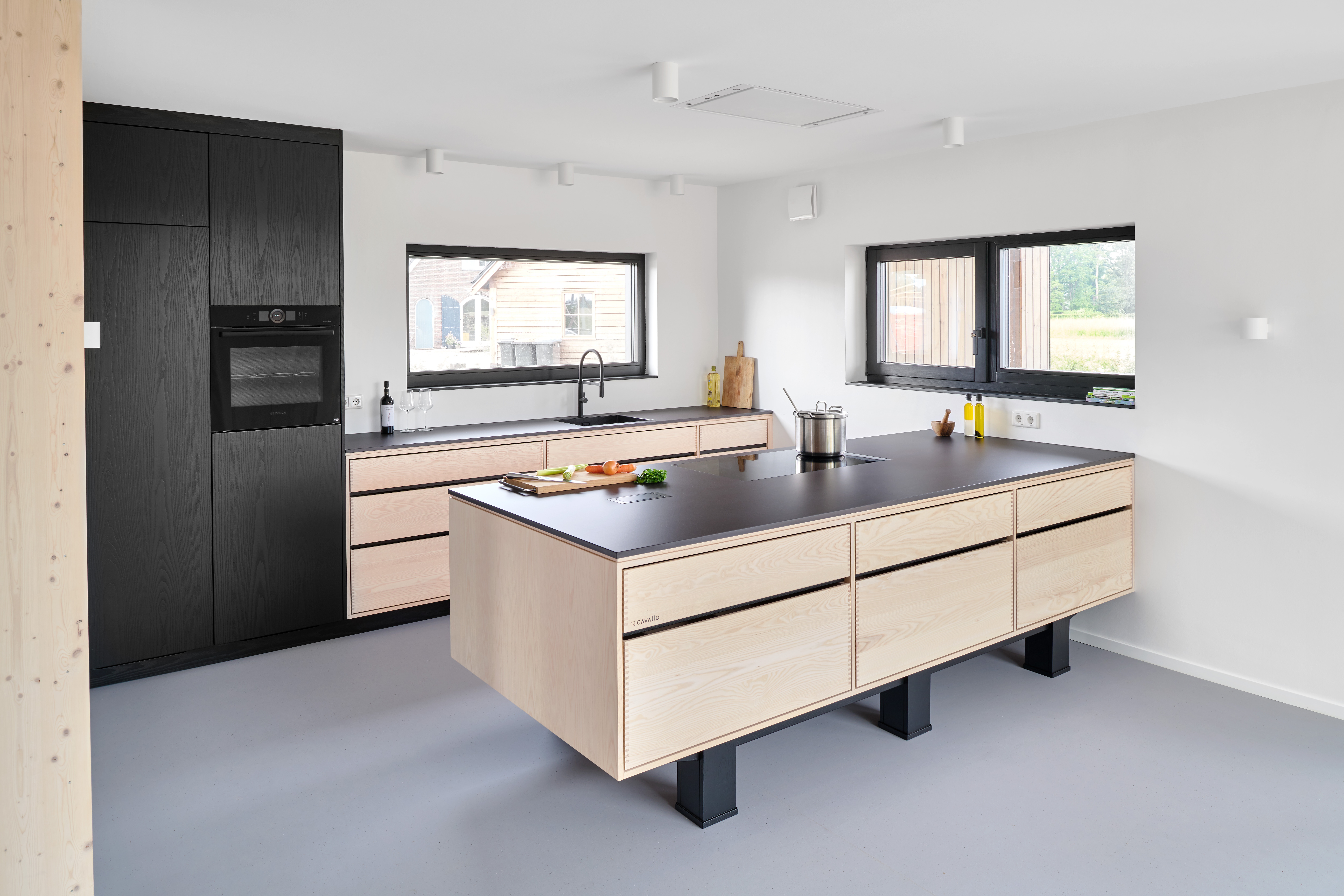 Essen houten keuken